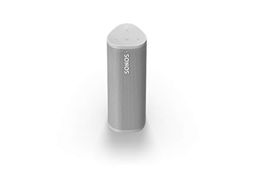 Sonos Roam ポータブル スピーカー、10 時間のバッテリー寿命、IP67 認定防水、Wi-Fi および Bluetooth、マルチルーム、Apple AirPlay 2、Trueplay テクノロジー、アプリ音声コントロール - ホワイト