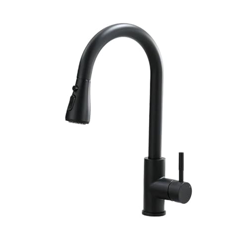Robinet cuisine extractible noir : la solution design anti-éclaboussures