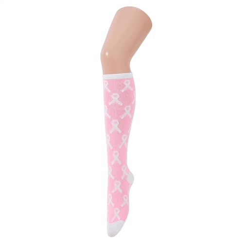 Image of Zando Knee High Socks for Women Striped Athletic Long Tall Tube Socks Outdoor Sports Casual Thigh High Stockings