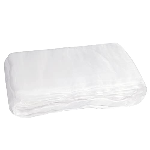 YHmall Mosquito Netting 10 x20 Ft, White Garden Bird Netting Pest Barrier Hunting Plant Cover Mesh Netting Insect Bug Screen for Protect Vegetables Fruits Against Birds