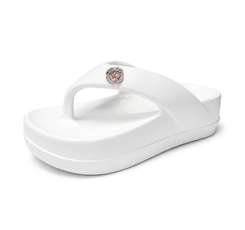 Image of ATHCO womens Fenny Women's Acupressure Slippers & Flip-Flops | Soft Foot Massager, Lightweight, Anti-Skid, Waterproof Comfort Slippers for Women & Girls | Daily Casual Wear