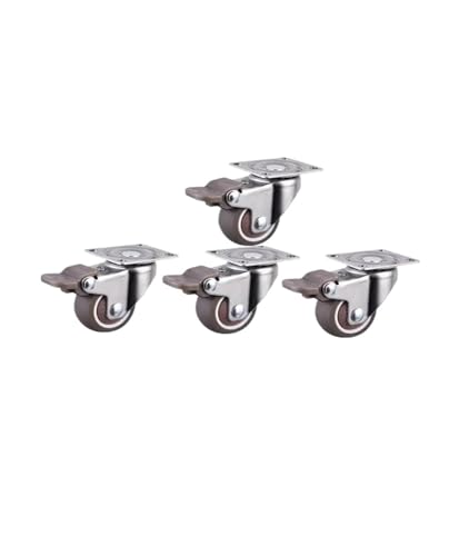Roulettes TPE pour meuble de 1,5" : stop aux cheveux dans les roues