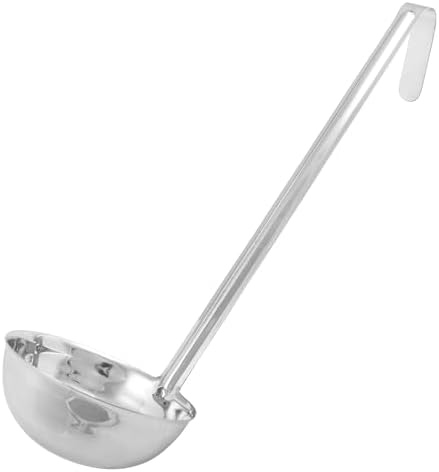 Winco One Piece Stainless Steel Ladle, 12 Ounce, 12.75"