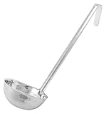 Winco One Piece Stainless Steel Ladle, 12 Ounce, 12.75"