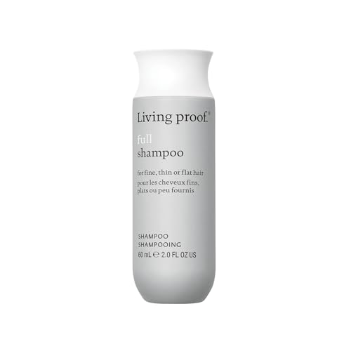 Living Proof Champú completo de 60 ml, volumen y plenitud para cabello fino, con complejo amino y protección del color, suave, sin sulfatos y para uso diario