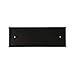 3x10 x 1/16 inch Wall Mount Nameplate Holder Black