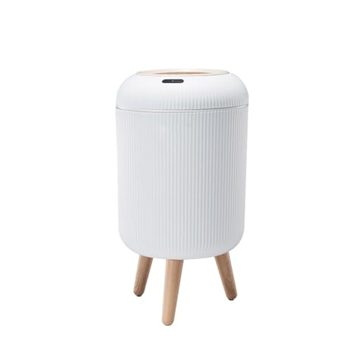 Bote de basura inteligente blanco rectangular 10 litros
