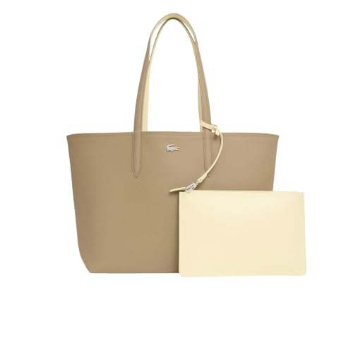 Lacoste Women's Anna Reversible Tote with Pouch, Cookie Poussin, One Size by Lacoste - Used condition - US$122.73