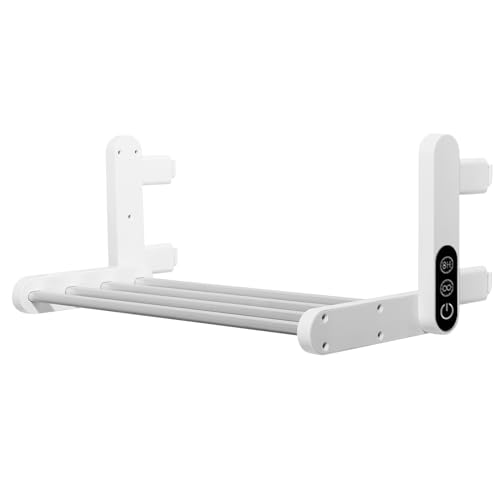 Portasciugamani senza foratura, 36 W, scaldasalviette elettrico, 55 °C, IP55, scaldasalviette elettrico, 24 V, 2000 mA, timer 8H, con schermo LCD