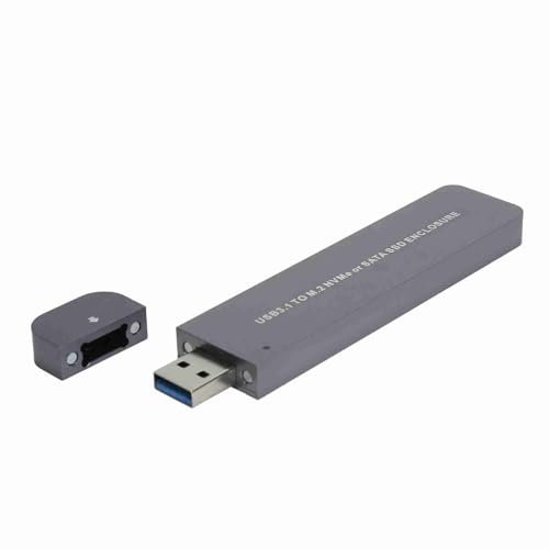 Caja externa para disco M.2 NVME USB 3.1 aluminio miniatura 5