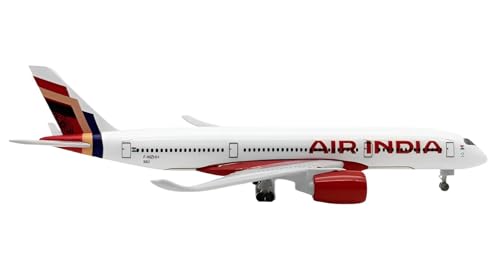 Image of New Air India Airbus A350 Diecast Aircraft Model 20 cm | Metal Plane Model with Landing Gear & Display Stand | Collectible Toy for Aviation Enthusiasts & Kids