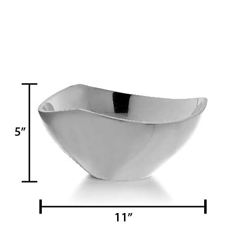 Amazon.com | Nambe Tri-Corner Bowl | Made of Metal Alloy
