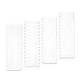 ケーキスクレーパー 4本セット プラスチック デコレーションコーム ケーキスクレーパースムースセット ケーキの端装飾ツール ケーキデコレーションベーキングツール バタークリームケーキエッジの装飾ツール 装飾 DIY製菓道具 パティシエール ギザギザ 鋸歯状