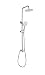 Produktbild MARWELL Duschsystem Bayala Round Duschsäule mit Regendusche Ø 20 cm Duschgarnitur Dusch-Set mit verstellbarer Haltestange Handbrause mit 3 Strahlarten