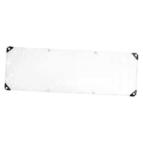 SUPVOX Large PVC Tarp Insulated Camping Tent Cover Waterproof Window Balcony Tarp Greenhouse Sunshade Lightweight Outdoor Tent Random