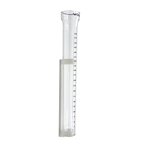 Taylor Clearvu 5" Capacity Rain Gauge With Post Mounting Bracket #TOP4
