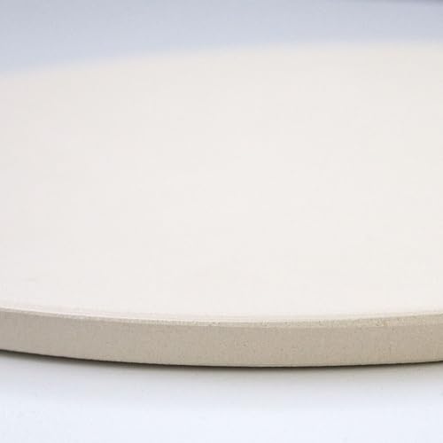 TAINO Pizzastein Pizzaplatte Grillplatte ø30 cm Brotbackstein rund - Flammkuchen Brot Teig - für Backöfen Holzkohle- und Gasgrills