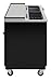 KoolMore KM-BOC65-BK 65 in. Commercial Bottle Cooler in Black with Built-in Opener, ETL Listed, 19 cu. ft