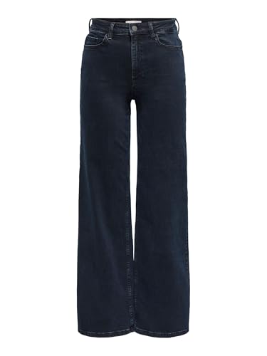 Jeans Felina JDY en denim bleu noir avec coupe large et taille haute pour femme