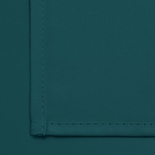 Yakamok Blackout Curtains for Bedroom 2 Panels Set Thermal Insulated Room Darkening Dark Black Out Drapery Grommet Window Treatments Drapes for Living Room, 70x84, Dark Teal