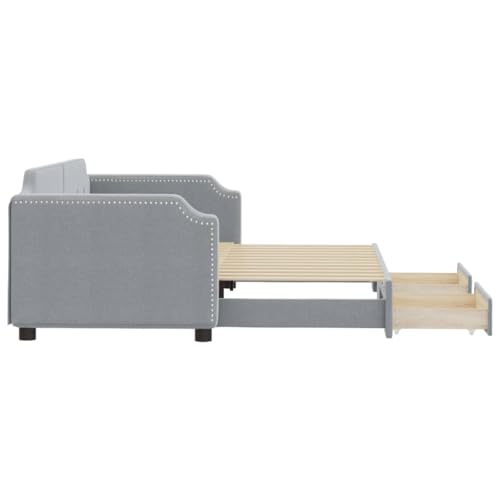 Sofá cama nido de 90x190 cm con cajones para solucionar la falta de espacio en casa 5