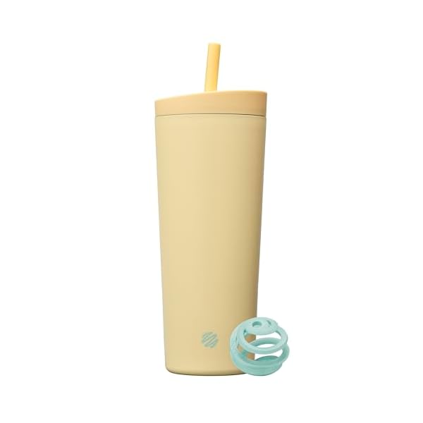 BlenderBottle Tumbler 2-in-1 Stainless Steel Shaker Bottle 24 oz, Mellow