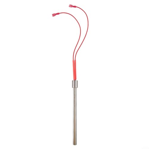 Kit de encendido de varilla caliente de repuesto, 300 W/350 W 220 V, elemento calefactor para parrillas de pellets, encendedor brillante, acero inoxidable, 10 mm de diámetro, durabilidad a largo plazo