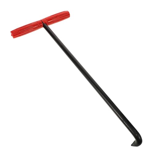 Garneck Manhole Hook Tool Roll up Door Hook Metal Lifter for Manhole Cover Easy to Operate