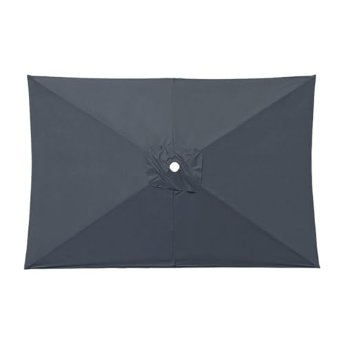 Auvent de rechange parasol terrasse gris facile à installer de 2x3m - 8