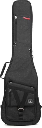 Gator Cases Transit Series Lightweight Bass Guitar Gig Bag with Back Pack Straps