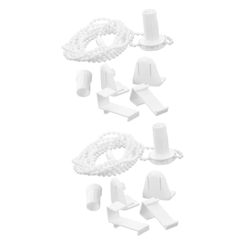 Ciieeo 2 Sets Blinds Beaded Ball Chain Blinds Controller Roller Shade Blind Chain Roller Chain Indoor Roller up Blinds Venetian Blinds Tool Component Household White Bead Chain