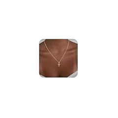 C-CZ Pearl Cross-Gold