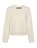 VERO MODA Vmgold Piping LS V-Neck Pull. Ga LCS Jersey de Punto, Abedul, XS Mujeres