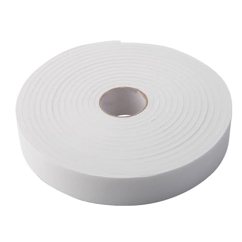 TEEKU Striscia isolante per porte e guarnizioni, in gomma, autoadesiva, lunga 5 m, resistente, colore bianco, taglia unica