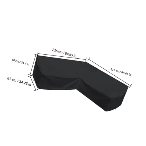 Housse de protection pour canapé d'angle extérieur Kisangel imperméable - 3