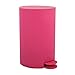 MSV Pattumiera Rotonda a Pedale con Secchiello Estraibile, Cestino della Spazzatura con Bidoncino per i Rifiuti di Bagno, Cucina e Ufficio Osaki - Pink