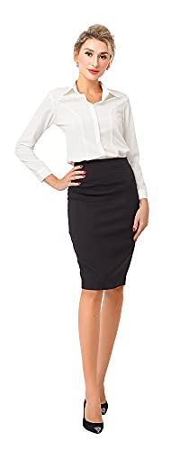 Marycrafts Women's Work Office Business Pencil Skirt3