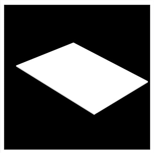 CHAOUYYZ Pvc Pvc Expandida de 100 Mmx200 Mm Expandida Blanca Imprimible Imprimible Tablero de Pvc Hoja de Plástico Ideal 40Pcs, Grueso de 0.2-1 Mm/100Mm*200Mm*0.2Mm