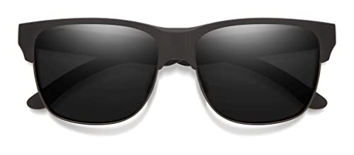 SMITH Lowdown Split Lifestyle Sunglasses-Black | Chromapop Polarized Gray Green2