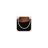 UPFAI Cuban Link Chain for Men,925 Sterling Silver 6mm Diamond Cut Silver Necklace Ideal Jewellery Presents for Him Dads Husbands & Boyfriends 18Inch