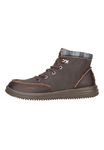 HEYDUDE Bradley Classic - Scarpe Uomo Slip-On Stivaletti, Brown, 43