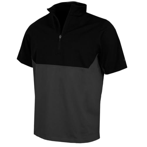 Lyle & Scott Mens Windjammer Golf Polo Shirt - Jet Black/Granite - XL