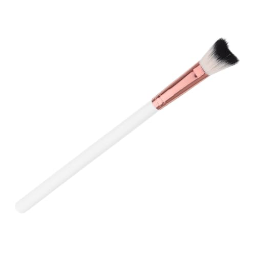 FRCOLOR Nose Contour Brushes Makeup Brush Professional Foundation Brush v Shape Soft Nose Brush for Women White Rose Gold