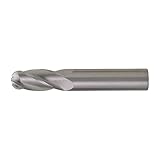 Greenfield Industries - C63553 - Ball End Mill, 25/64 in, Carbide, Bright (Uncoated), Non-Coolant Through
