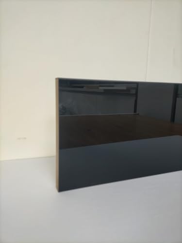 Top Living MCR 2x Black Gloss MDF Plinth Kickboard 1500x150x18mm Kitchen-3000mm Total