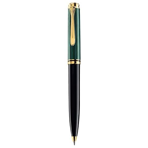 Pelikan Kugelschreiber Souverän 600, Schwarz-Grün, hochwertiger Drehkugelschreiber im Geschenk-Etui, 980086 Cover