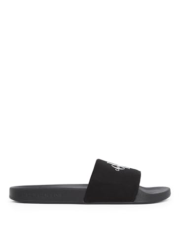 Calvin Klein Homme Slide Monogram Ym0Ym01271 Diapositives, Black (Triple Black), 43 EU