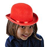 bombin rojo de fieltro infantil. Medida: 54cm