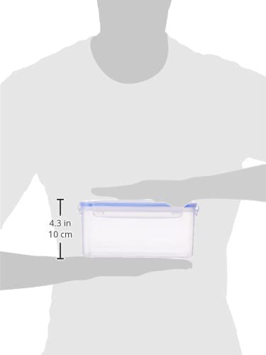 Image of Aristo Lock & Fresh 302 Plastic Storage Container For Storing grains, pulses, rice, wheat etc - Set of 3 2200 ML, Transparent Clear, large (LOCK&FRESH302), (22 x 15.5 x 14.5) cm