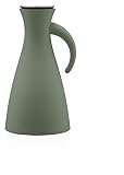 EVA SOLO | Isolierkanne 1,0l | Cactus Green | Mit patentiertem tropffreiem Gießrand | Edelstahl, Glas, Kunststoff